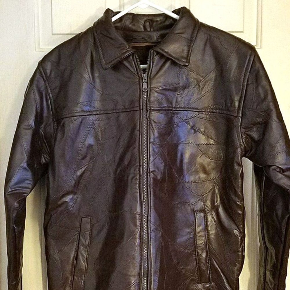 HABAND Executive Brown Soft Leather Jacket - Small
